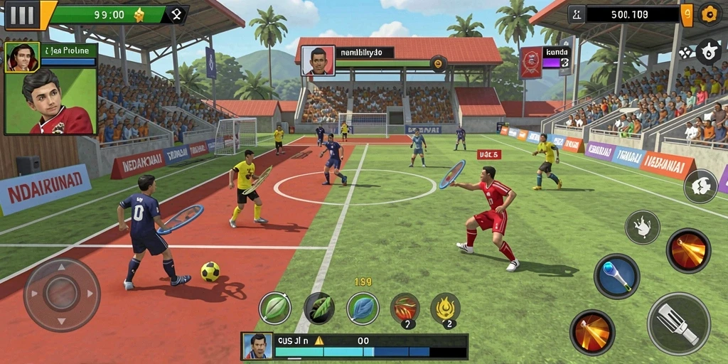 Level penuh tantangan yang menguji keterampilan pemain.
