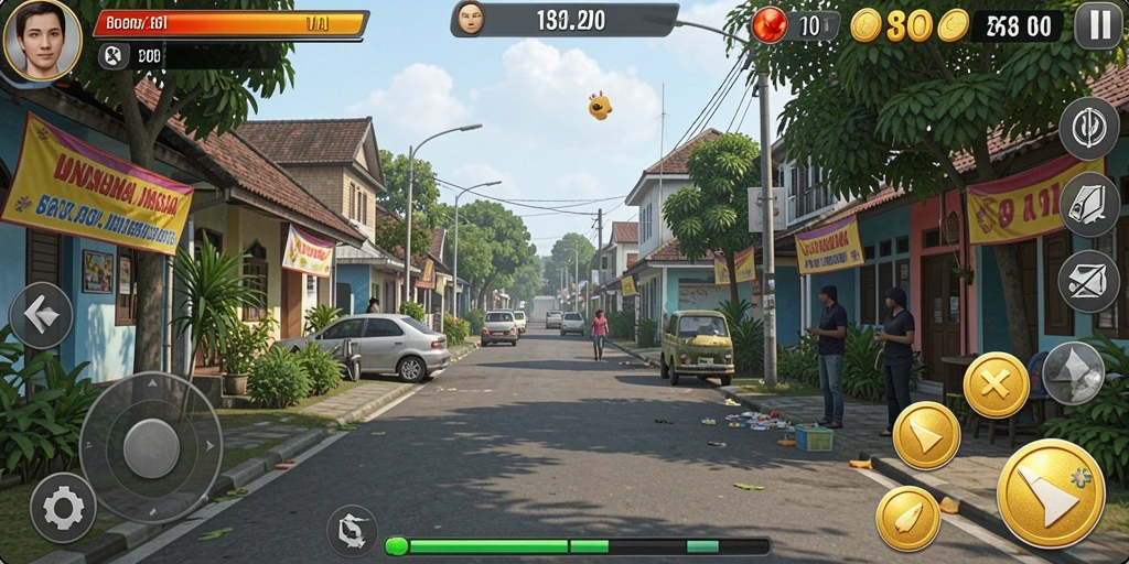 Dunia game yang luas untuk dijelajahi.